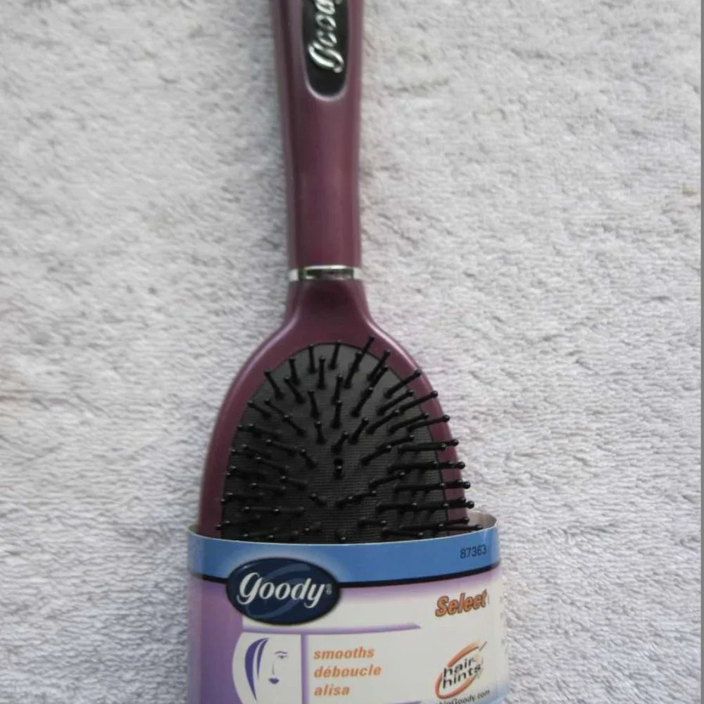 Goody Select Smoothes Cushion Short Mid Length Hair Brush 2000 Sparkly Plastic
